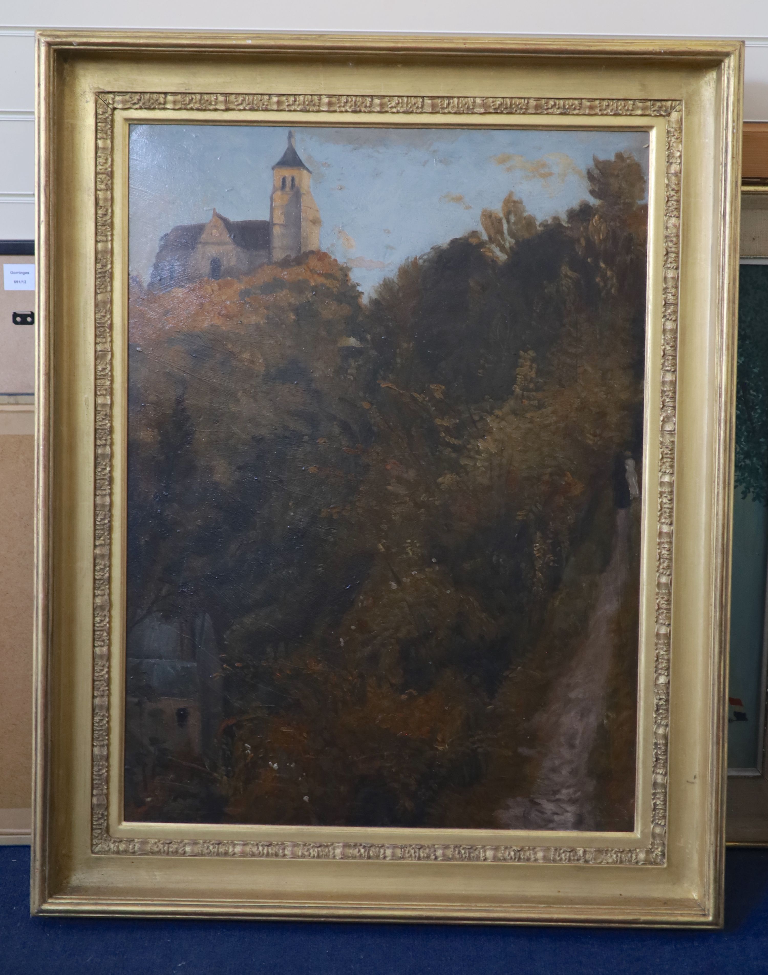 Emile Bernard (French, 1868-1941), Pontaven, Oil on board, 82 x 60cm.